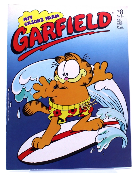Garfield Comic Magazin Nr. 8 (1987): Ich liebe Überraschungen von Bavaria Comic Verlag